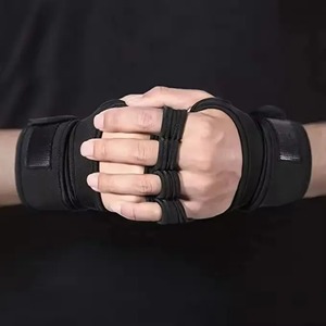Guantes de cuero de alta calidad para gimnasio, etiqueta personalizada, hechos en fábrica, calidad superior, precio razonable, gran oferta - Product Image 6