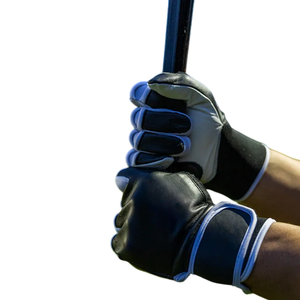 Elite Sky Blue Professional Baseball Batting Gloves | High-Grip Genuine Cowhide Leather for Power Hitting & Superior Comfort - Product Image 4
