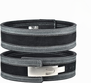 เข็มขัดยกกระชับสำหรับเล่นกีฬายิมเข็มขัดยกหนังแบบปรับได้พิมพ์ลายได้โลโก้สำหรับเล่นฟิตเนส - Product Image 3