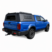 Capot de camion en aluminium pour Honda Ridgeline 5.4ft Bed/Tacoma avec fenêtres coulissantes