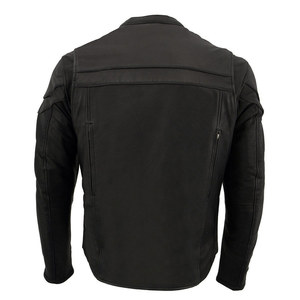 OEM al por mayor diseños de moda Unisex chaqueta de motorista clásico motocicleta chaqueta Slim Fit chaquetas de cuero - Product Image 4