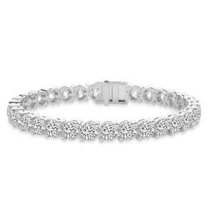 Bracelet tennis intemporel en diamants de laboratoire ronds 2 carats (2 ct) couleur F-G pureté VS 78 diamants Or massif 14K Collection Classique Quotidienne - Product Image 1