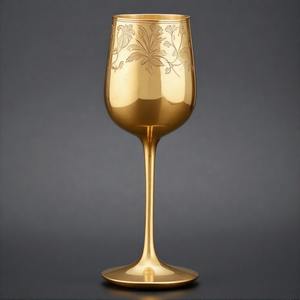 Espoir en verre sacré calice laiton antique Communion verre à vin gobelet Vintage fabriqué à la main pour l'église et les cérémonies spirituelles - Product Image 4