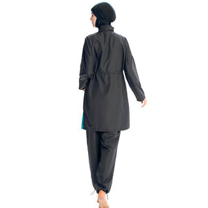 Luxury Islamic <b>Women's</b> Formal Beachwear Swimwear with Hijab Push-up Bra Front Logo <b>Washed</b> Techniques Direct From Manufacturer - Product Image 5