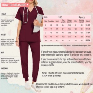Stylish Unisex Winter Hospital Uniform Set Breathable Spandex Scrub Lace-up Shirt Pant Convenient Woven Custom Colors & Sizes - Product Image 5