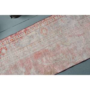 Alfombra turca clásica Vintage 220X630 pies Beige rojo Patchwork diseño lana 10mm látex área grande pasillo rectángulo habitación abstracta - Product Image 5