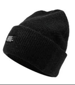 หมวกบีนนี่ขนสัตว์สำหรับผู้ชาย, หมวกบีนนี่ถักลายทางหลากสีให้ความอบอุ่นกลางแจ้งระบายอากาศได้ดีสำหรับฤดูใบไม้ร่วงฤดูหนาว - Product Image 2