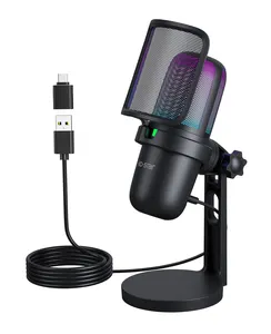 Dynamische Usb Microfoon Podcast Opname Omnidirectionele Microfoon Gaming Mic Professionele Studio Microfoon