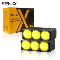 Nouveau phare antibrouillard LED Senlo X3 SUV tout-terrain à super luminosité avec kit d'installation étanche IP68 12V Plug-and-Play