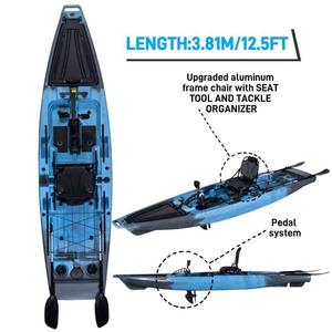 Kayak Inflable PF, Individual o para 2 Personas, Canoa de Pesca, Kayak de PVC con Doble Tubo de Aire en Venta - Product Image 2