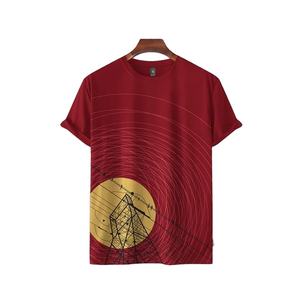 เสื้อยืดพิมพ์ลายคอกลมแขนสั้นสำหรับผู้ชายผ้าฝ้าย100% ขายดีเสื้อยืดผู้ชายทันสมัย - Product Image 4