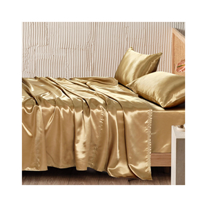 Soft <b>satin</b> sheets made in Pakistan with OEM ODM customization and MOQ available for hotel luxury bedding and bulk buyers - Product Image 4