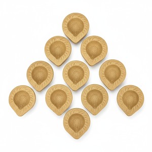 Lámpara de Perfume de Madera Natural Ecológica, Diya Deepak Hecha a Mano, Paquete de 12 Piezas de 3 Pulgadas para Pooja, Festivales y Rituales - Product Image 5
