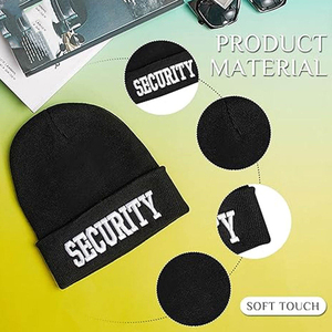 Gorro de punto de invierno de seguridad supergorro de lana con logotipo bordado - Product Image 2