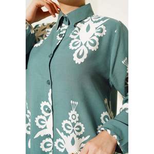 Conjunto 2 Piezas Viscosa Estampado Étnico Verde Almendra - Product Image 1