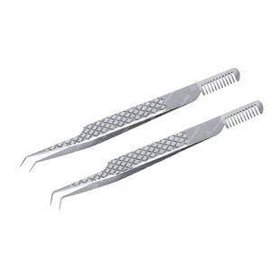 90 độ 5 mét lông mi mở rộng nhíp chất lượng tốt nhất Lash nhíp thép không gỉ biểu tượng tùy chỉnh đóng gói - Product Image 4