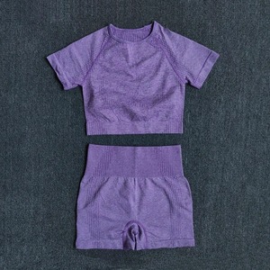 Ensemble patchwork de yoga pour femmes Fitness Gym Bra Leggings Workout Running Sportswear Clothing Tracksuit Ensemble - Product Image 4