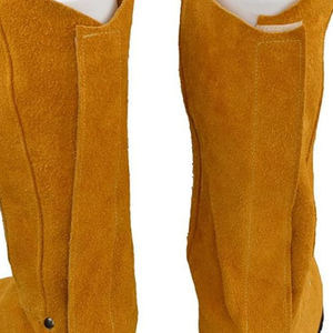 OEM Services Synthetic Leather Knee <b>Spats</b> Flexible Cow Split Leather Welding <b>Shoe</b> Protective <b>Spats</b> - Product Image 6