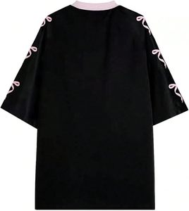 Maillots de football américain unisexes à imprimé nœud papillon, col en V, manches courtes, haut mignon, maillots en maille, 100% polyester - Product Image 2
