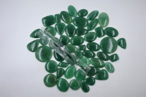 Cabochon de fraise verte naturelle Pierre précieuse de forme mixte Pierre précieuse naturelle de fraise verte en vrac pour la fabrication de bijoux Lot Stuff - Product Image 2