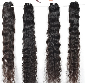 Vague d'eau indienne brute vague profonde vague lâche cuticule aligné extensions de cheveux humains vente en gros - Product Image 3