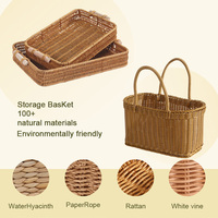 Panier de rangement pour biscuits en plastique tissé à la main, de qualité alimentaire, vente directe d'usine, vente en gros, sur mesure, salon