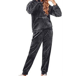 Nouveau 2025 ensembles de survêtements à capuche pour femmes de qualité professionnelle vêtements imprimés lourds avec pantalon caractéristiques de taille plus - Product Image 6