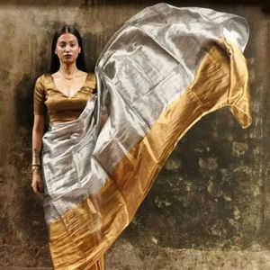 Artriddhs Blousewala Indian & Pakistani Clothing Supplier in India Offers Tissue Cotton <b>Sarees</b> & <b>Blouses</b> - Product Image 1