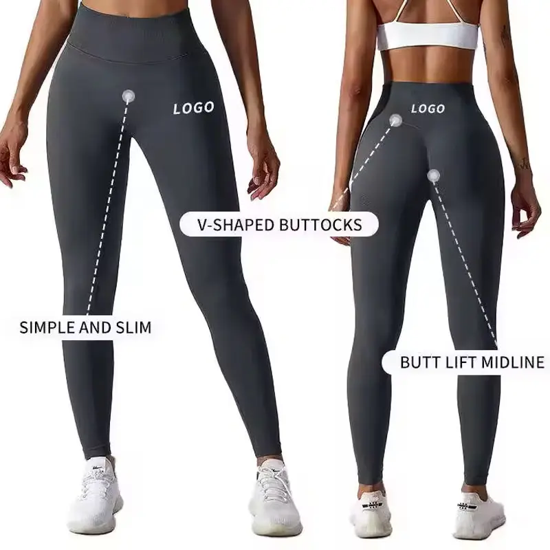 Custom Color High Waisted Tight Yoga Pants Sportswear Leggings Sets fashionable High Waisted Gym Workout Ladies Tights