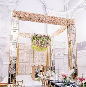 Diseño exclusivo Metal palmera boda Mandap Reino Unido moderno matrimonio flor soporte escenario decoración arco telón de fondo eventos fiesta - Product Image 6