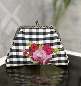 Bolso de mano de algodón de gran capacidad para damas, nuevo diseño, botón de abalorios para fiesta de noche, portátil, ligero y duradero - Product Image 1