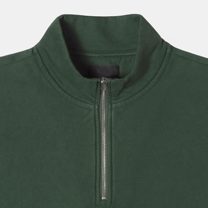 Sudadera con Capucha Personalizada para Hombre, Estilo Rue Porter, Media Cremallera, Cuello Alto Simulado, Felpa, con Cremallera 14, para Correr en Invierno - Product Image 5