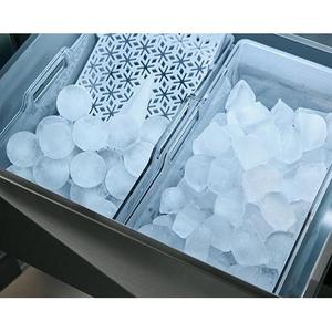 Refrigerador DACOR DRF487500AP de 48 Pulgadas con Puertas Francesas, Acero Inoxidable, Panel SteelCool, Compacto, Eléctrico, Sin Escarcha, Usado - Product Image 4