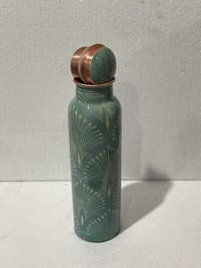 Luxury Printed Copper <b>Bottle</b> Artistic Ayurvedic Water Container for Wellness & Home Decor - Product Image 3