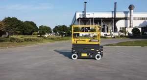 Elevadores de tijera eléctricos LS0608E con sistema de alarma de inclinación Carga nominal de 230 kg en venta - Product Image 4