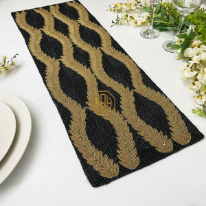 Handmade <b>Beaded</b> Table Runner <b>Placemat</b> Embroidered Multicolor Export Market - Product Image 5