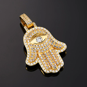 Colgante de Diamantes de Imitación Personalizado para Hombre, Estilo Hip Hop, Chapado en Oro, para Regalo y Fiesta - Product Image 2