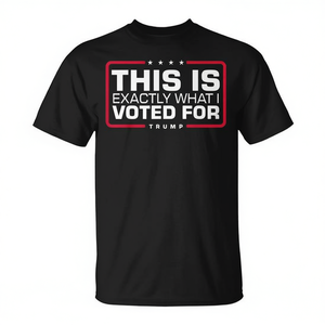 È esattamente ciò per il cui ho votato: T-shirt promozionale personalizzabile - Product Image 1