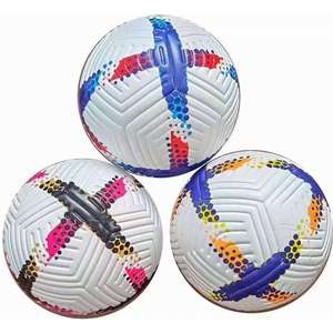Ballon de football taille 5 pour adultes, personnalisé avec logo, en PU, cousu à la machine, avec logo imprimé pour joueurs professionnels, vente en gros - Product Image 1