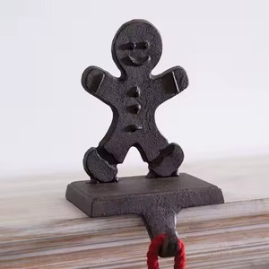 Support de bas en métal rustique pour crochet de décor de vacances de Style ferme de Noël pour bas et cadeaux - Product Image 4