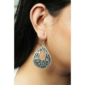 Noor Chittai 925 Silver Drop <b>Earrings</b> Fish <b>Hook</b> Design with Gold Plating Trendy Charm <b>Earrings</b> - Product Image 1