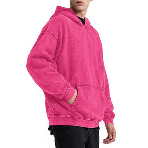 Personalized Logo Embroidery <b>Men's</b> Hoodies Sweatshirts Windproof Factory Made Drop Shoulder <b>Oversized</b> <b>Hoodie</b> <b>Men</b> - Product Image 4