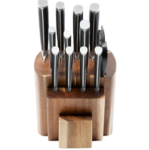 Porte-couteau en bois écologique universel 9 fentes porte-couteau en bois organisateur de stockage de cuisine - Product Image 5