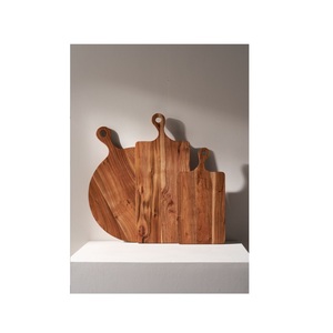 Planche à découper ronde en bois de manguier à thème établi vente en gros de blocs de planche à découper personnalisés fabriqués en Inde - Product Image 5