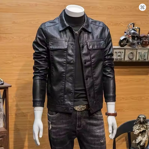 Nouveau modèle 2026 Veste en cuir pour homme et femme Nouvelle mode Veste en cuir pour homme Veste en cuir coupe-vent 2025 - Product Image 1