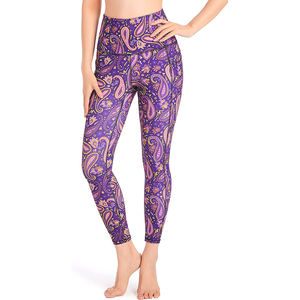 Factory Direct High Waist <b>Ladies</b> Yoga Pants Breathable Mid <b>Leggings</b> for Gym Workouts Sublimation Women <b>Leggings</b> Made Pakistan - Product Image 5