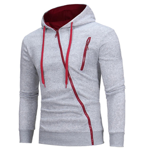 Logotipo personalizado de alta calidad en blanco liso cremallera EE. UU. Tamaño Sudadera con capucha Algodón Hombres Sudadera con capucha Casual Pullover Fleece Ropa con capucha para hombres - Product Image 2