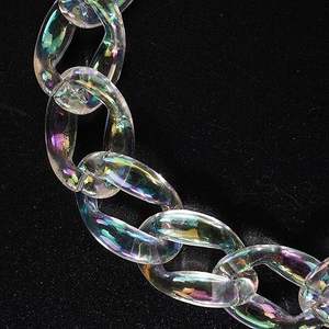 Resin <b>link</b> <b>chain</b> suitable for chic and casual <b>fashion</b> looks Long lasting resin <b>link</b> <b>chain</b> designed for durability and beauty - Product Image 2