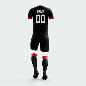 Wholesale Custom Made Soccer Uniform for Adult <b>Top</b> Quality <b>Low</b> MOQ Soccer Jersey And Shorts Set In Solid Color - Product Image 3
