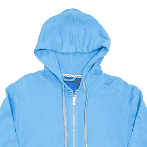Women's Casual Blue Zip Up Hoodie Breathable Cotton Fleece Streetwear Zipper <b>Pullover</b> Hooded <b>Jumper</b> Top - Product Image 3
